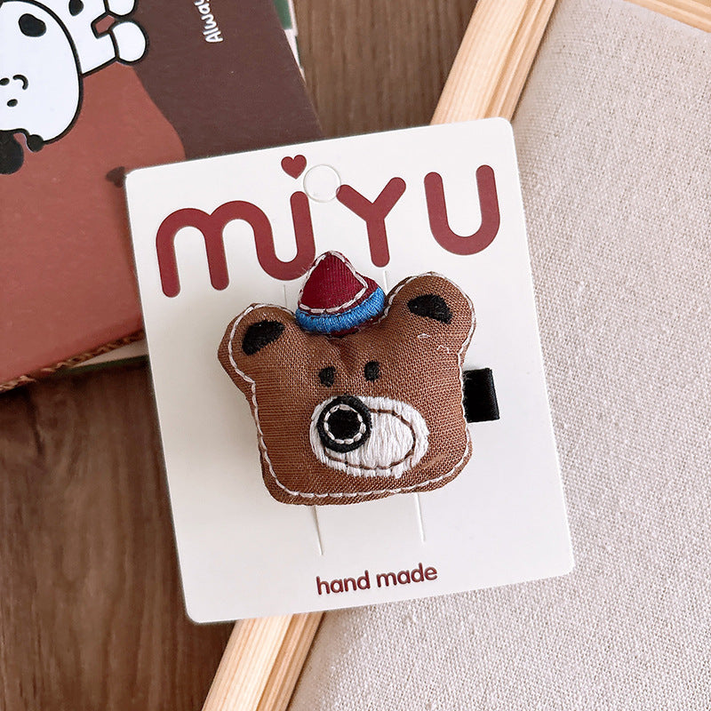 Kids Girls Sweet Cute Cartoon Hairpin