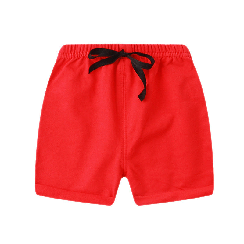 Children Kids Baby Fashion Girls Boys Casual Basics Solid Color Shorts