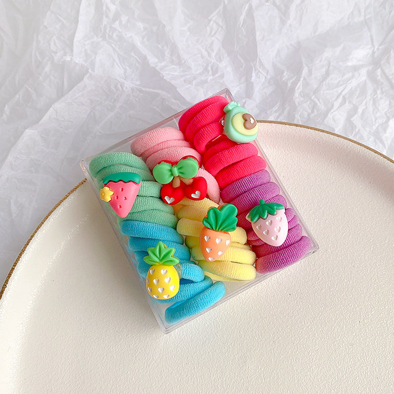 Kids Girls Cute Sweet Cartoon Hair Rings