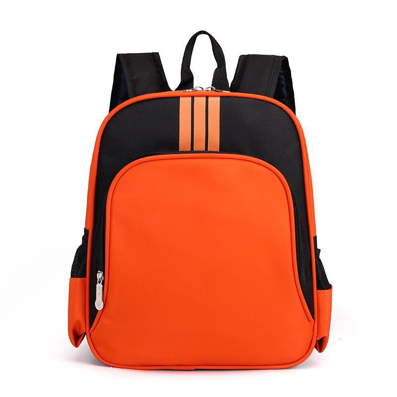 Children Fashion Girls Boys Color Matching Canvas Backpack School Bag