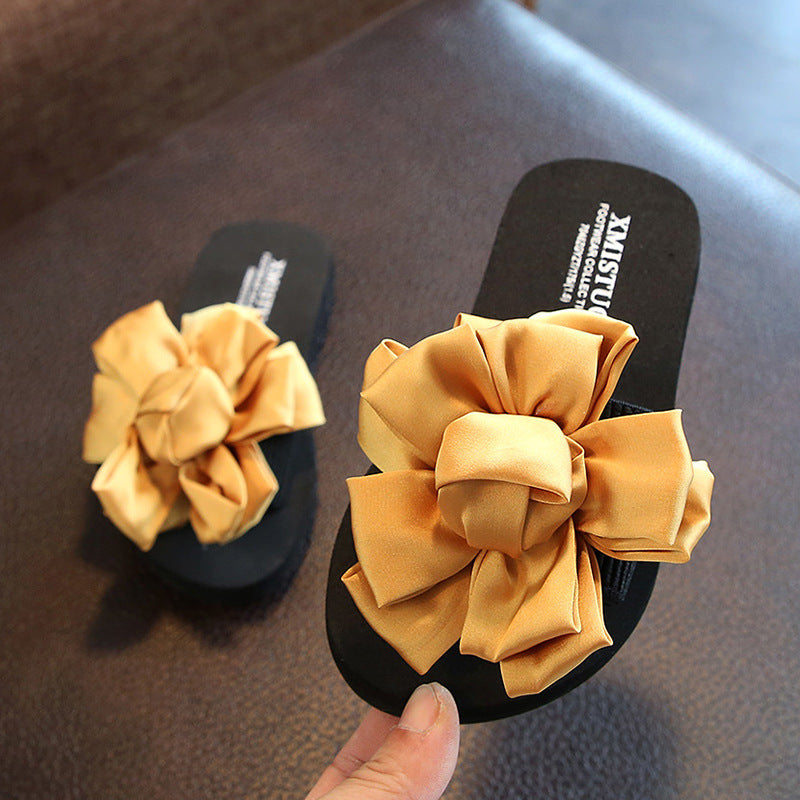 Children Kids Baby Fashion Girls Fashion Floral Slippers Beach Shoes