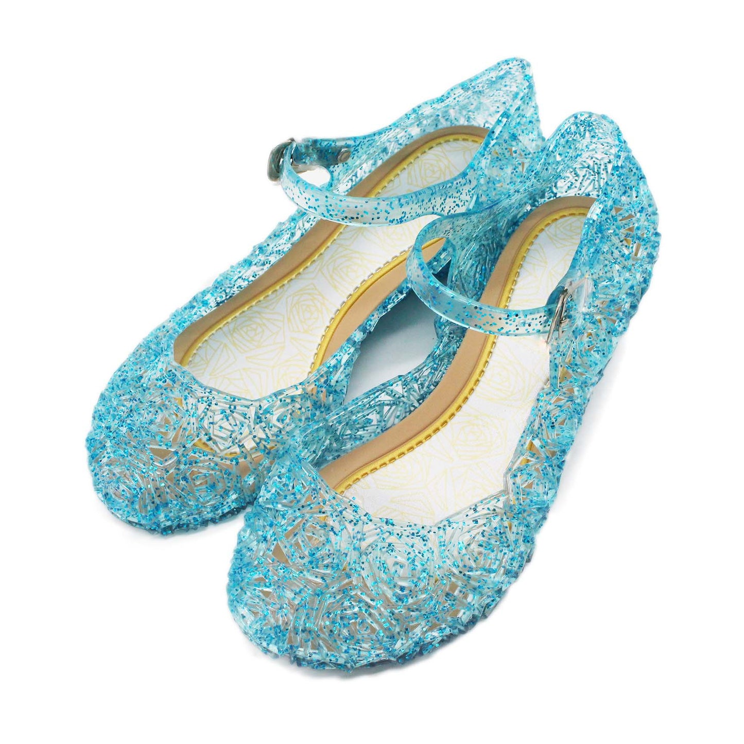 Girls Basic Solid Color Flower Princess Sandals