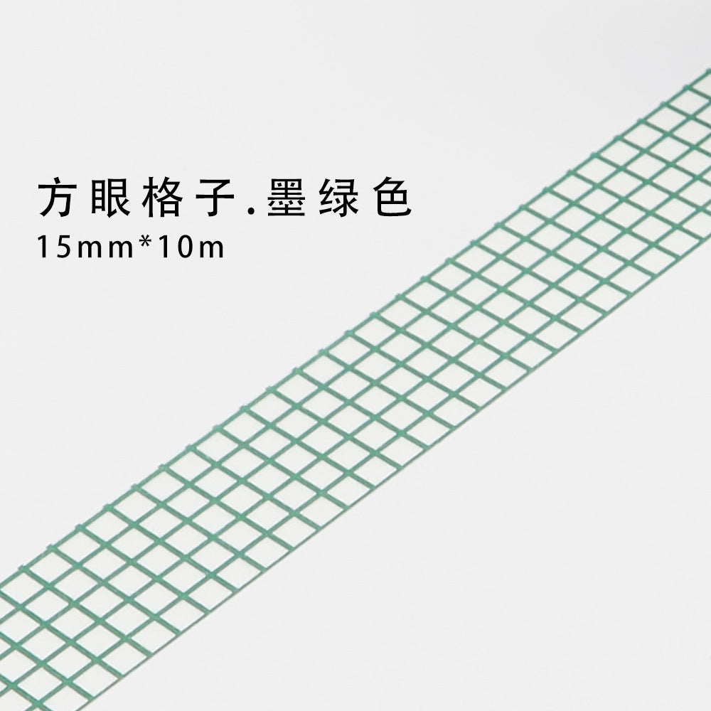 10m Plaid Sticker Basic Hand Account Paper Tape
