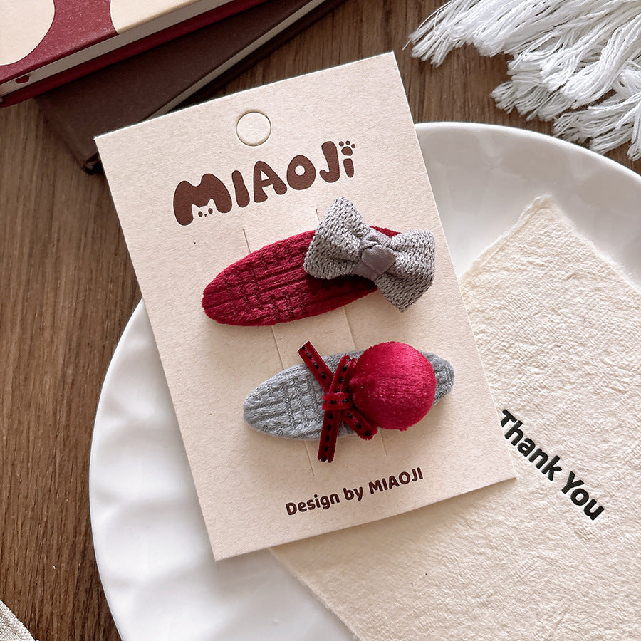 Kids Girls Sweet Cute Bow Hairpin