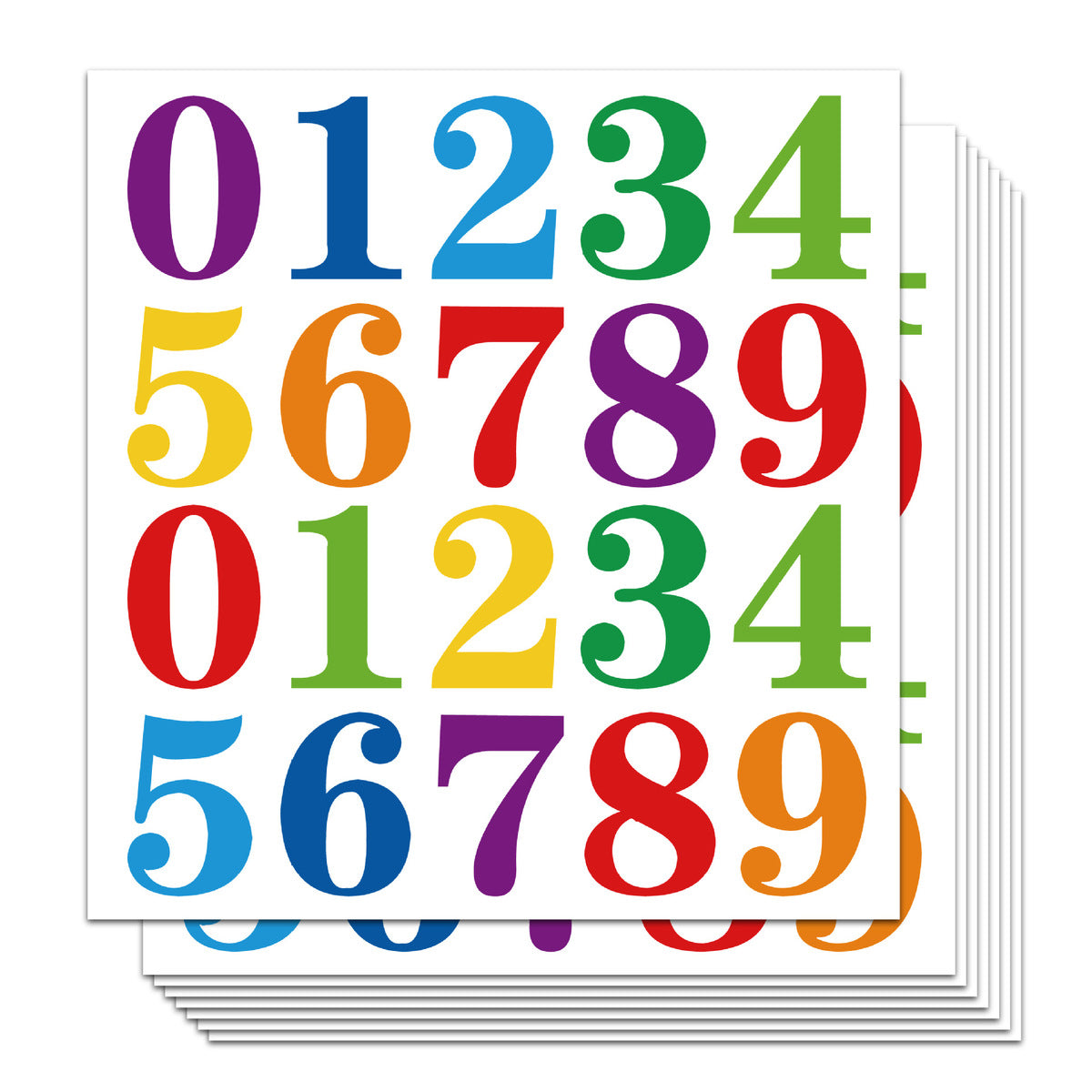 1-4 Inch Waterproof Vinyl Digital Sticker