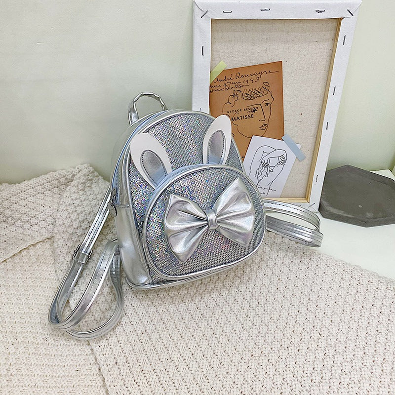 Kids Casual Cute Bow Sequins Backpacks Bag