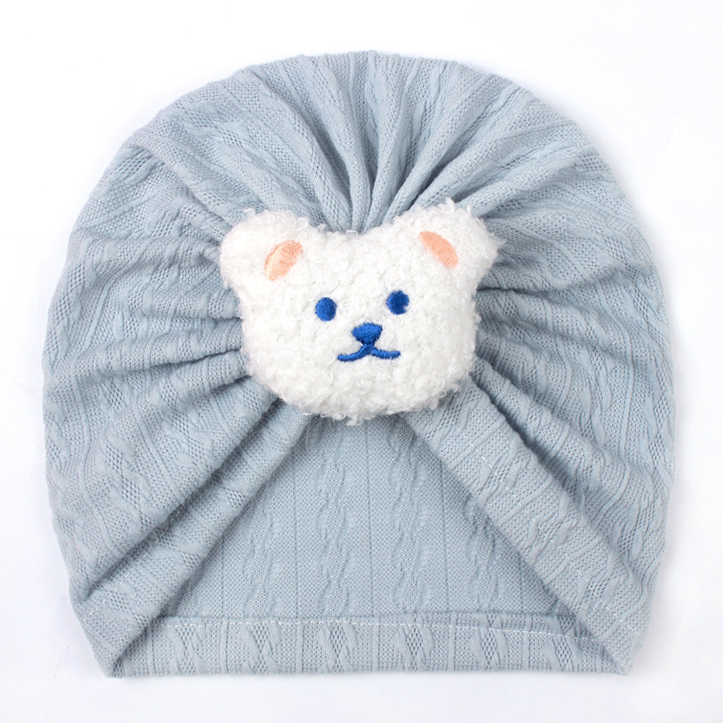 Newborn Cute Cartoon Knitwear Turban Cap