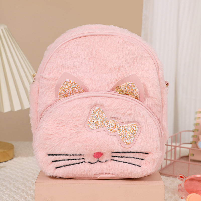 Cute Children'S Plush Backpack