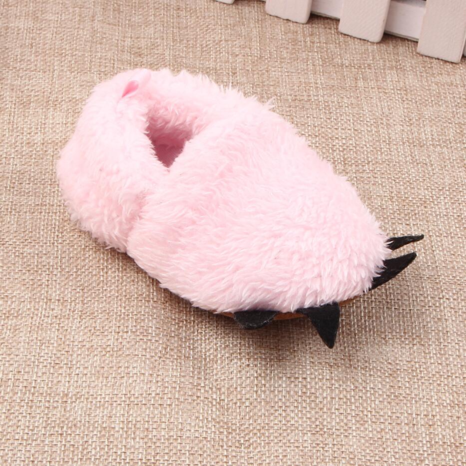 Kids Winter Warm And Cute Plush Claw Slippers
