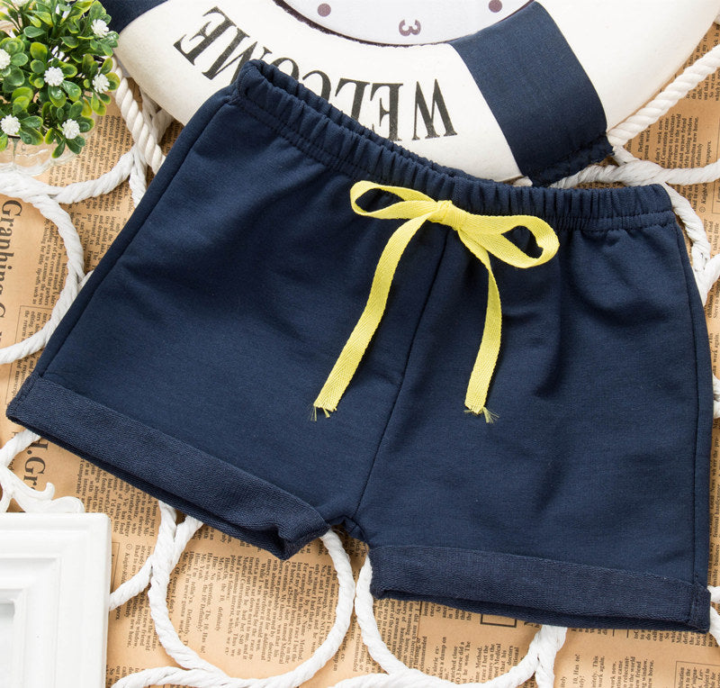 Children Kids Baby Fashion Boys Girls Casual Basic Solid Color Shorts
