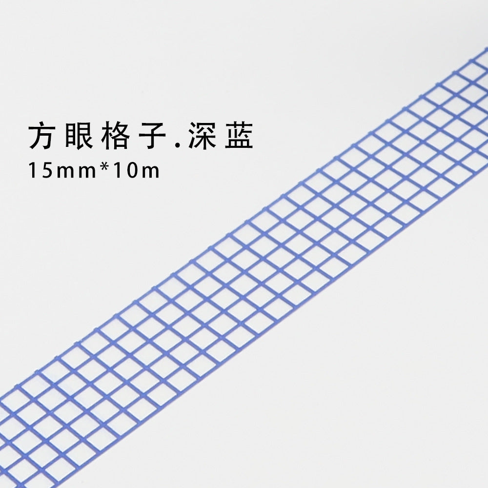 10m Plaid Sticker Basic Hand Account Paper Tape