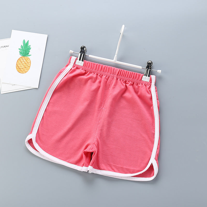 Kids Basic Elastic Casual Beach Shorts