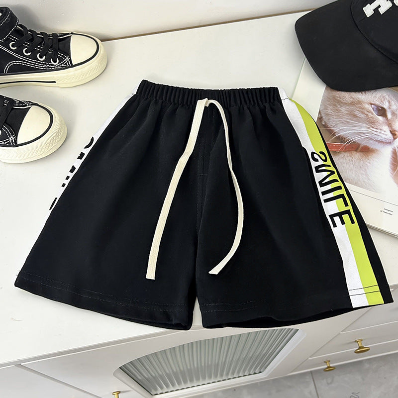 Kids Toddler Boys Girls Summer Casual Sport Letter Print Shorts