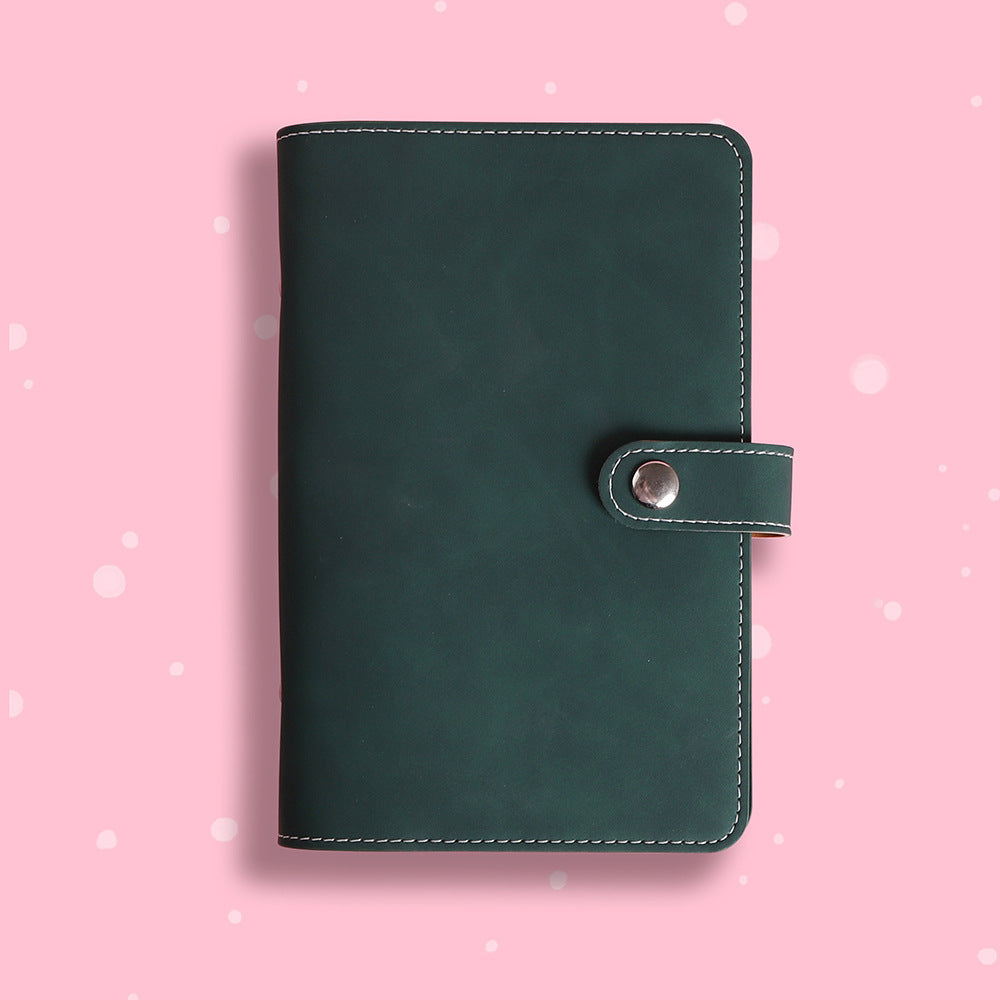 A6 Loose-Leaf Detachable Buckle Simple Hand Account Soft Leather Notebook