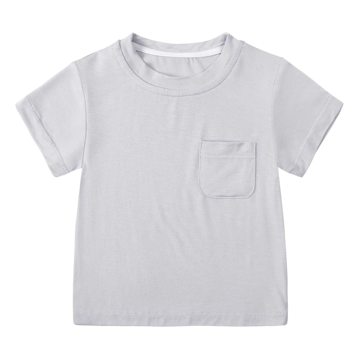 Kids Baby Boys Girls Casual Basic Solid Color Short Sleeve T-Shirt