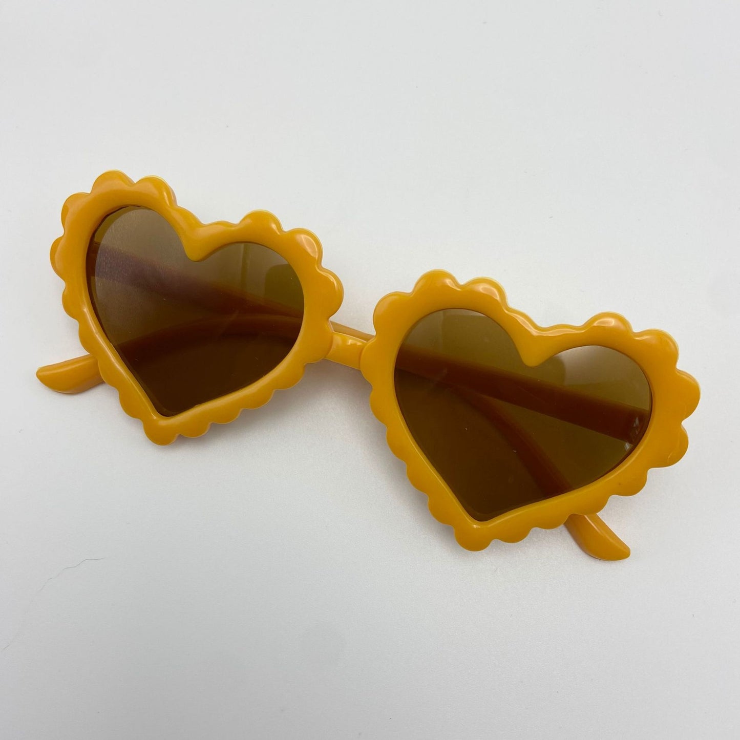 Kids Unisex Fashion Casual Valentine Basic Heart Frame Sunglasses