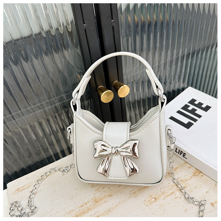 Kids Casual Cute Bow Chain Crossbody Bag