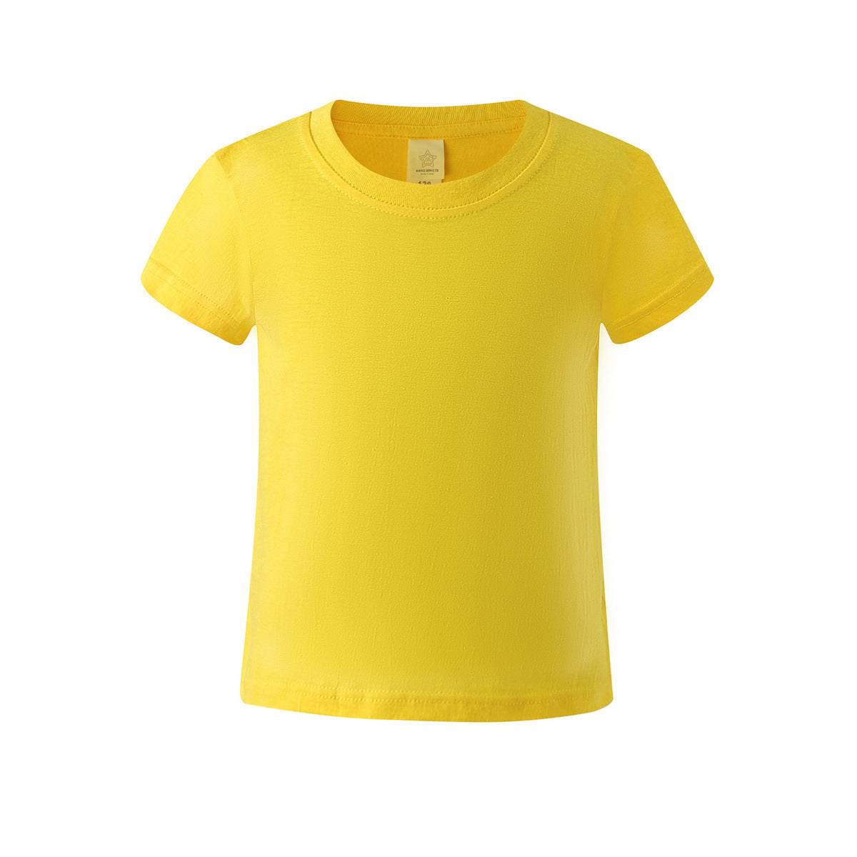 Summer Children Casual Pure Color Cotton Short Sleeve T-Shirt