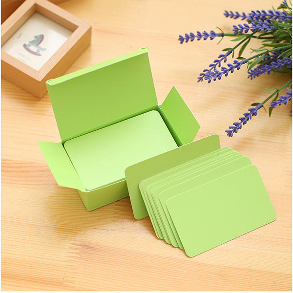 90 Sheets DIY Candy Color Blank Doodle Postcard Message Card Memo Pad