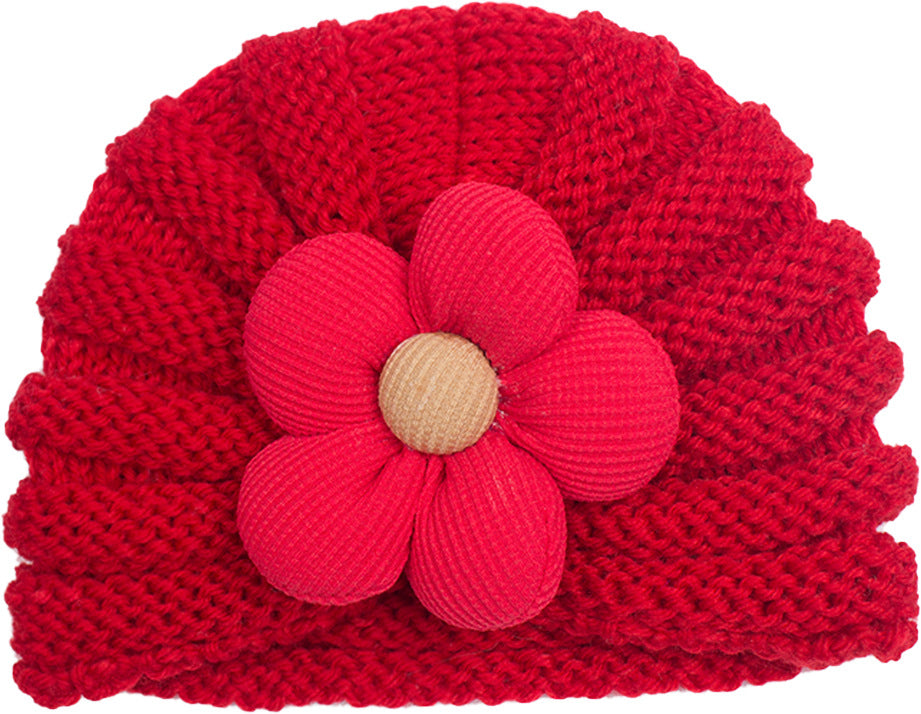 Newborn Cute Bow Knitwear Turban Cap