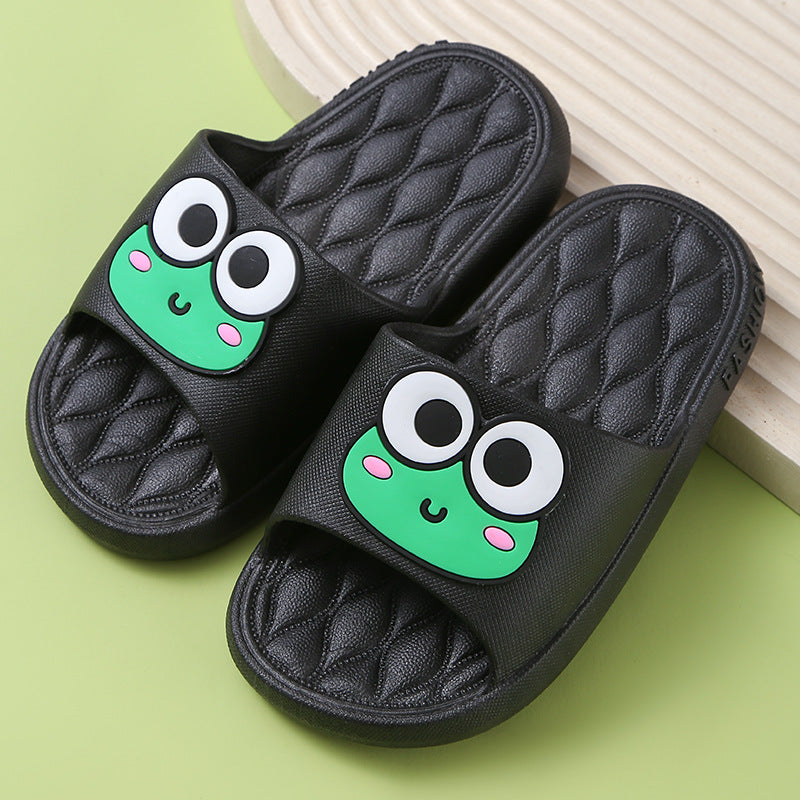 Children Kids Baby Fashion Girls Boys Casual Cartoon Cute Bear Rabbit Home Non-Slip Slippers Shoes