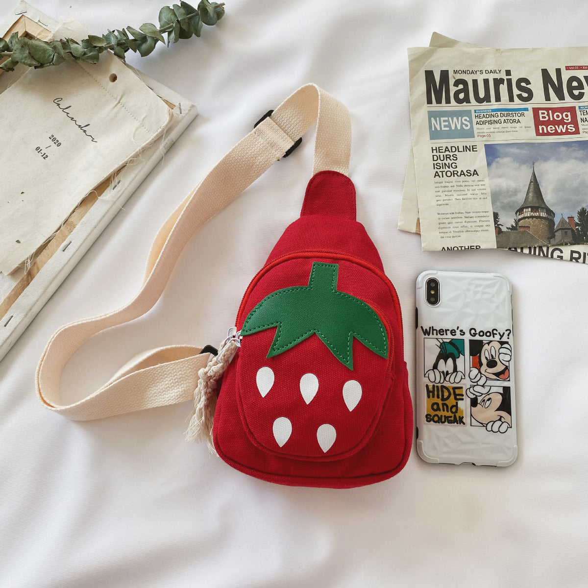 Kids Casual Cute Cartoon Chest Bag