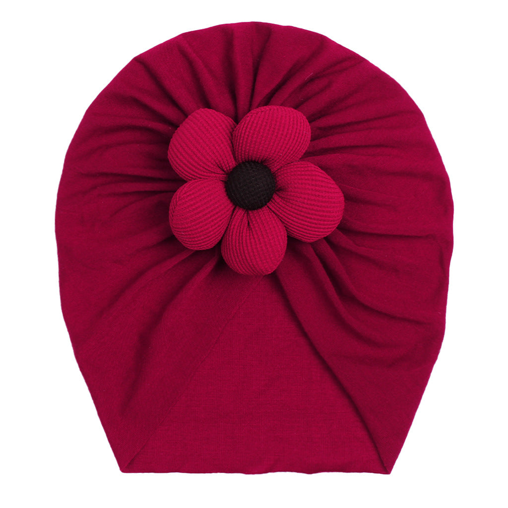 Newborn Cute Flower Turban Cap