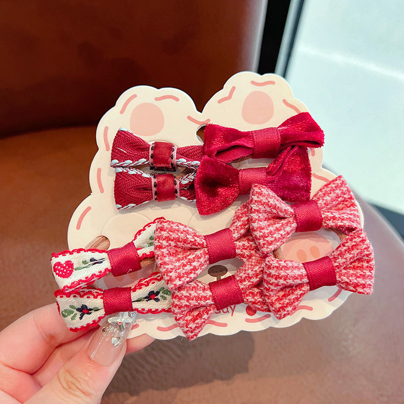 Kids Girls Cute Sweet Bow Hair Rings