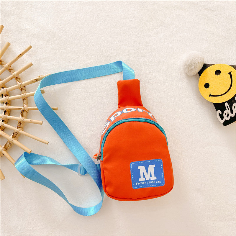 Kids Unisex Fashion Casual Cute Alphabet Chest Bag