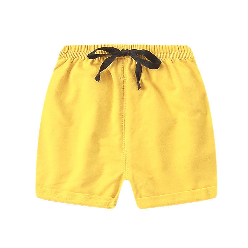 Children Kids Baby Fashion Girls Boys Casual Basics Solid Color Shorts