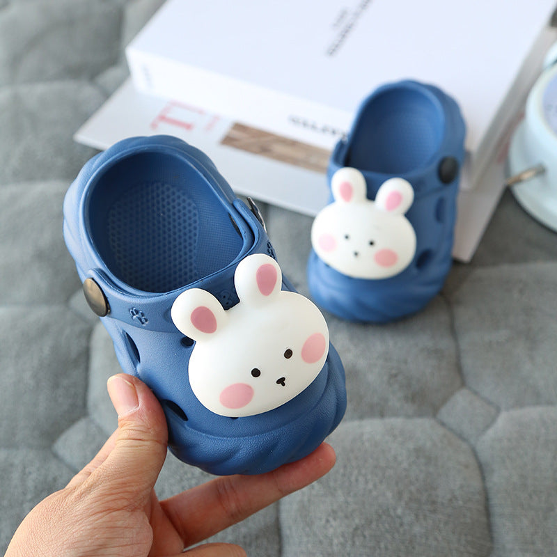 Kids Cute Cartoon Animal Hollow Out Non-slip Slippers