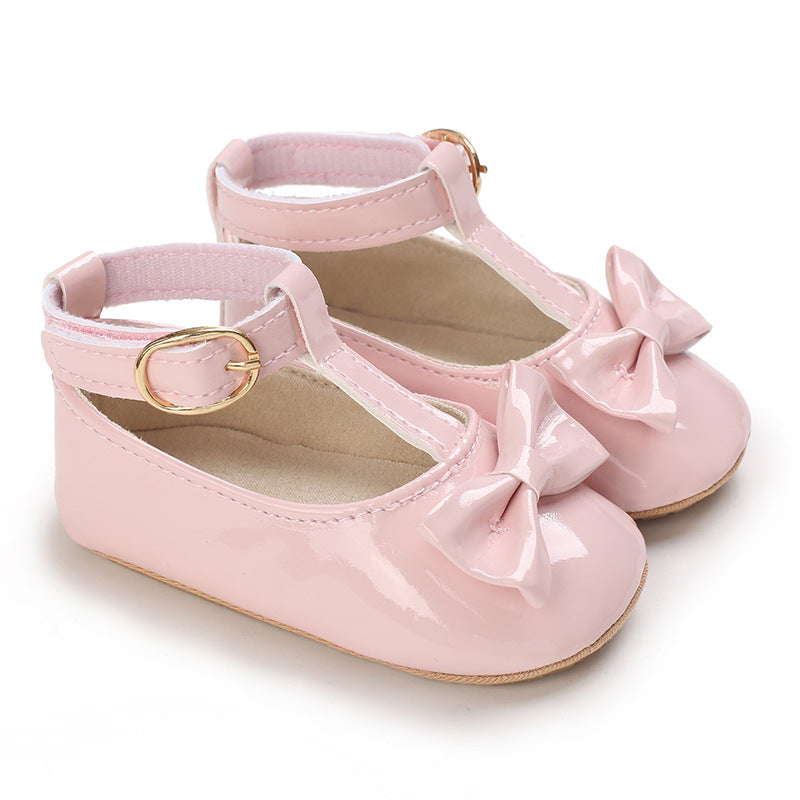 Toddlers Newborn Baby Girls Soft Sole Bow Princess Shoes