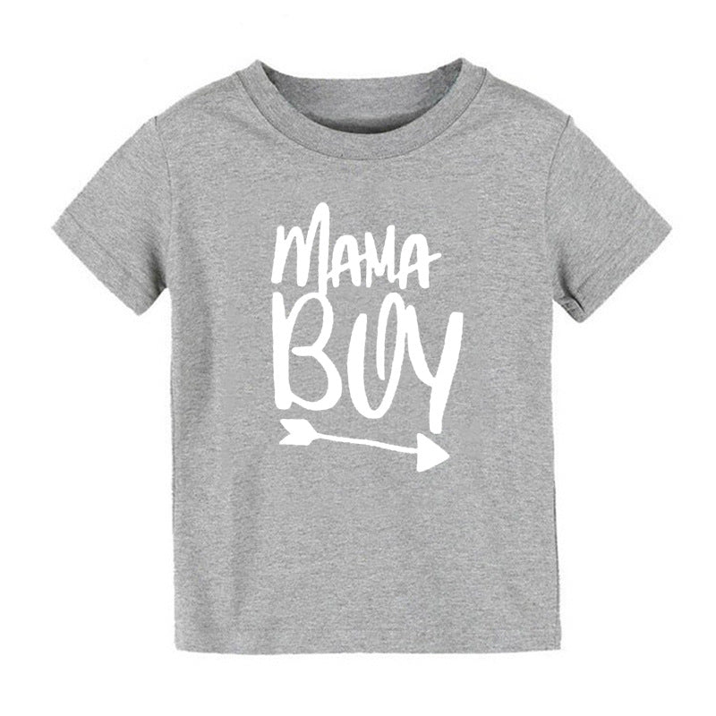 Children Kids Baby Fashion Boys Girls Short Sleeve Daddy'S Mama'S Letter Print T-Shirt