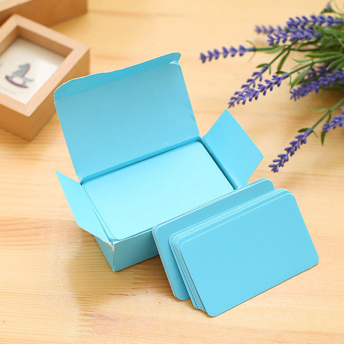 90 Sheets DIY Candy Color Blank Doodle Postcard Message Card Memo Pad