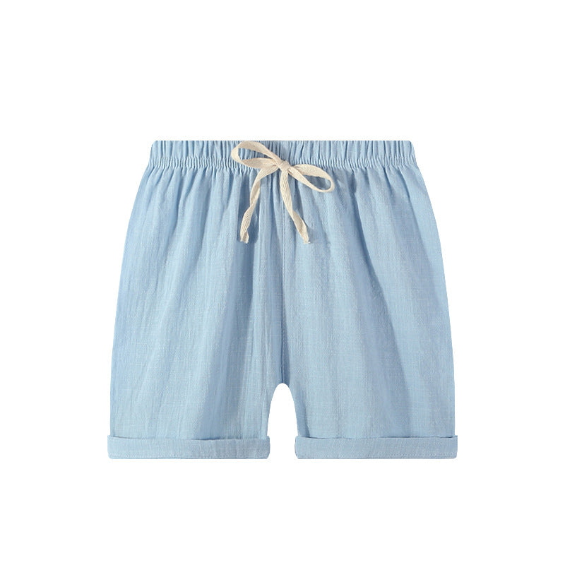 Children Kids Baby Fashion Girls Boys Casual Basics Plain Color Shorts
