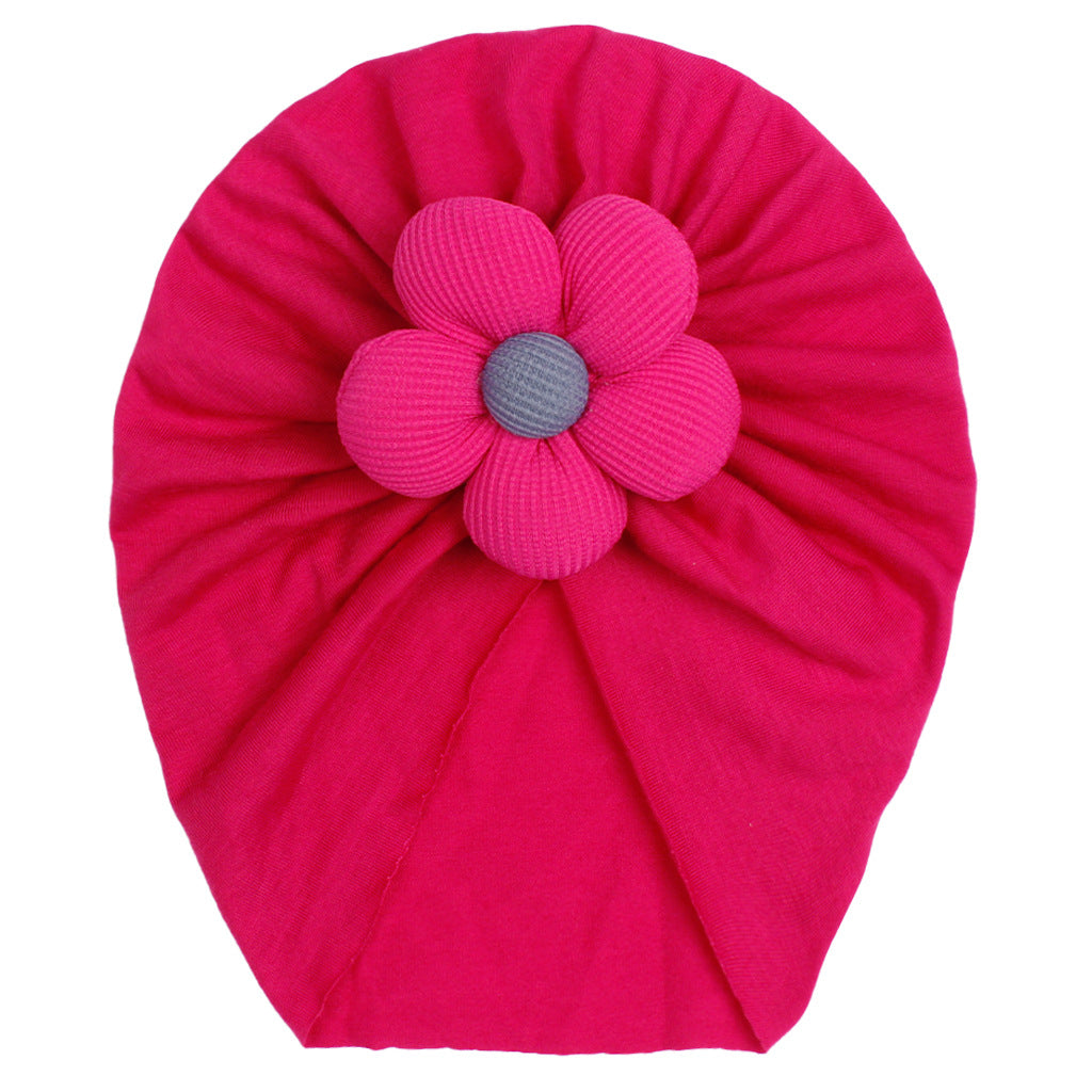 Newborn Cute Flower Turban Cap