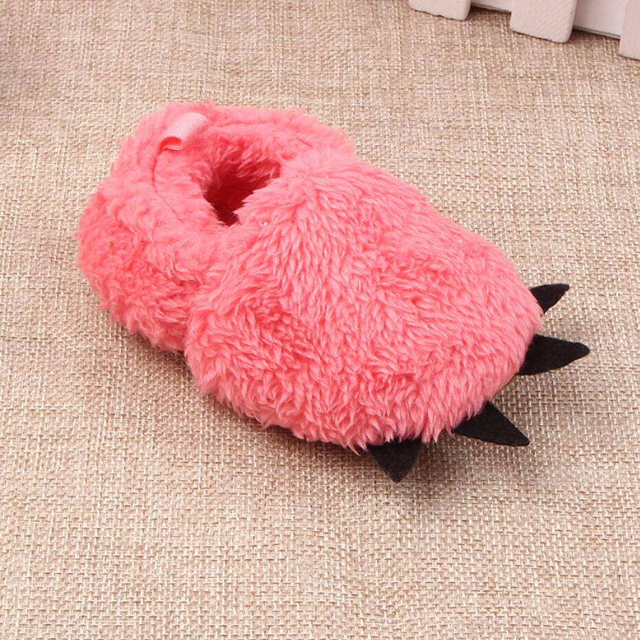 Kids Winter Warm And Cute Plush Claw Slippers