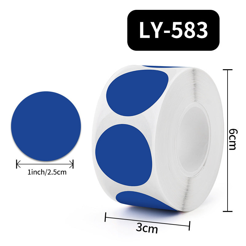 500-Pieces Multicolor Dot Round Seal Sticker