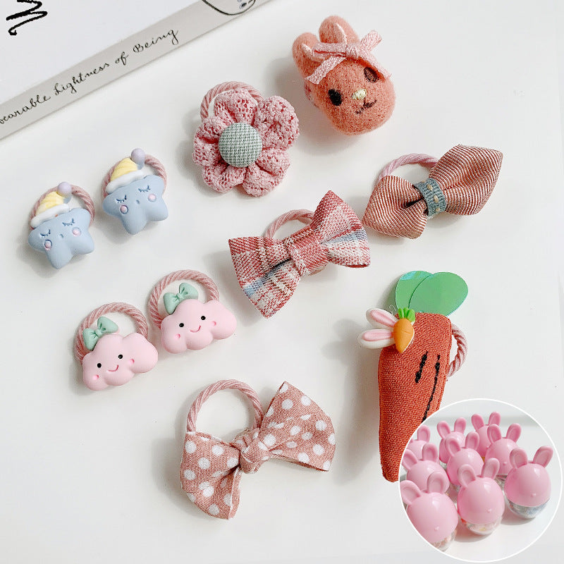 Kids Girls Cute Sweet Cartoon Hair Rings