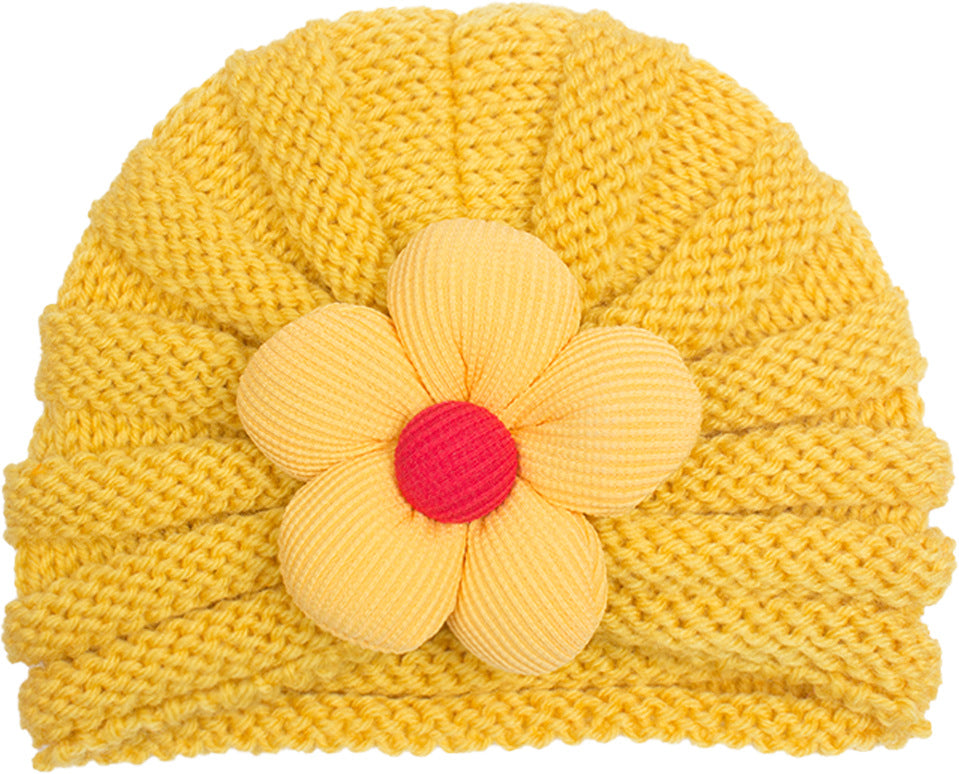 Newborn Cute Bow Knitwear Turban Cap