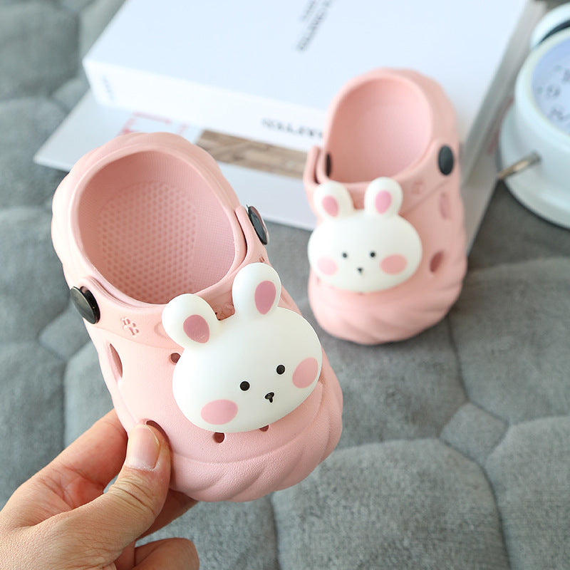 Kids Cute Cartoon Animal Hollow Out Non-slip Slippers