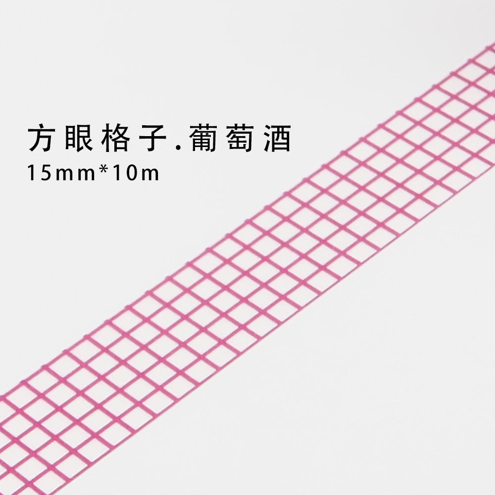 10m Plaid Sticker Basic Hand Account Paper Tape