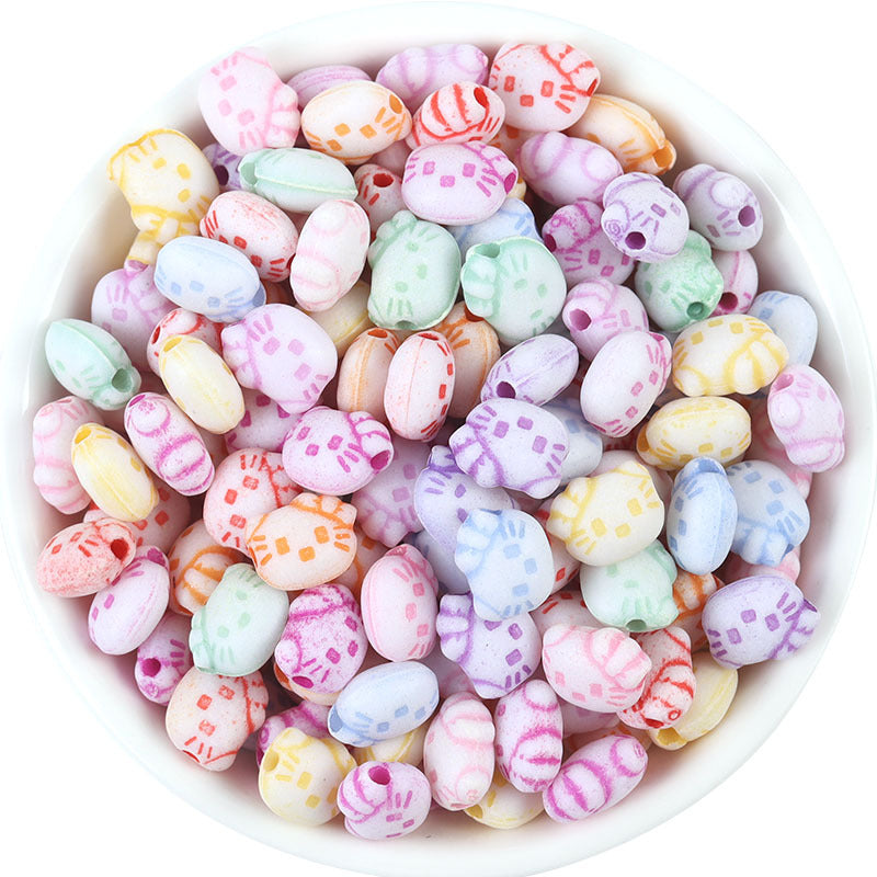 Multicolor Acrylic Marine Life Beads Bracelet Necklace Beaded Diy Jewelry Accessories