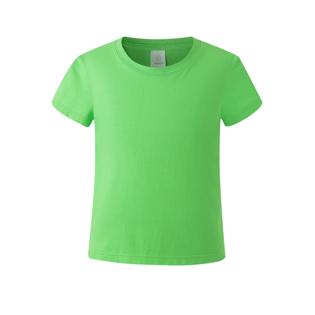 Summer Children Casual Pure Color Cotton Short Sleeve T-Shirt
