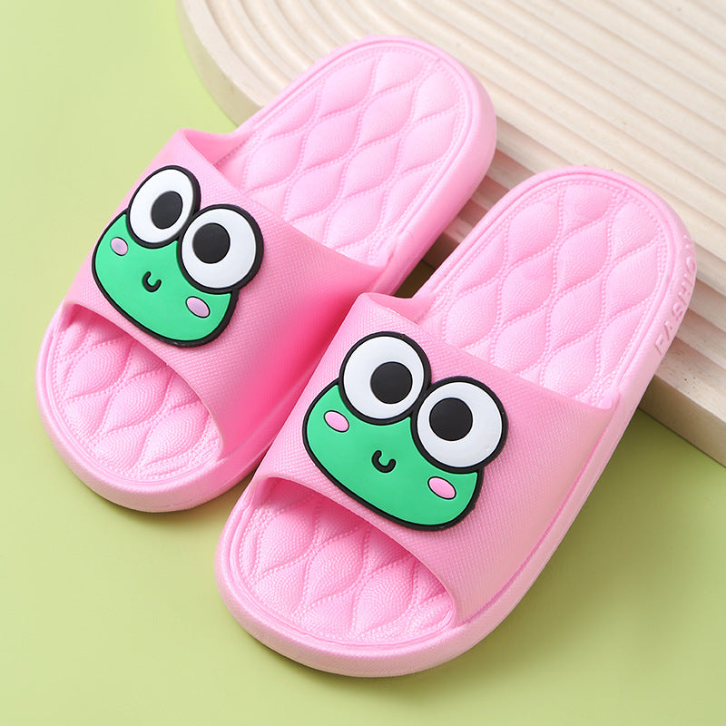 Children Kids Baby Fashion Girls Boys Casual Cartoon Cute Bear Rabbit Home Non-Slip Slippers Shoes