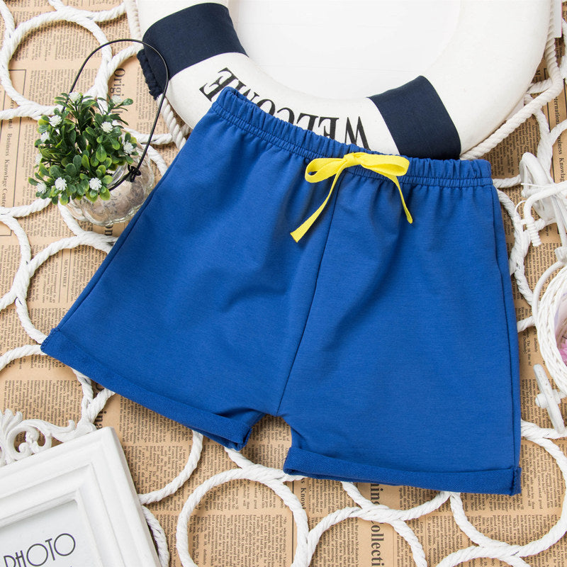 Children Kids Baby Fashion Boys Girls Casual Basic Solid Color Shorts