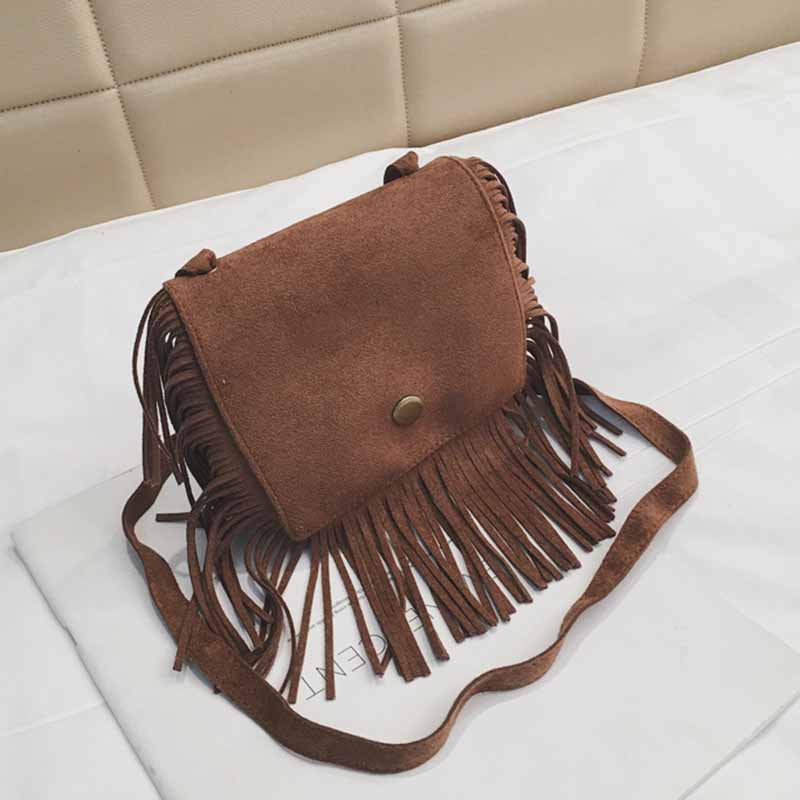 Kids Fashion Casual Tassel Leopard Crossbody Bag