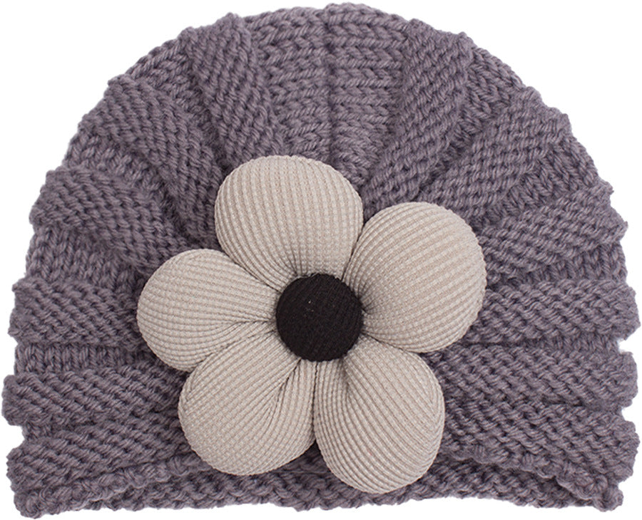 Newborn Cute Bow Knitwear Turban Cap