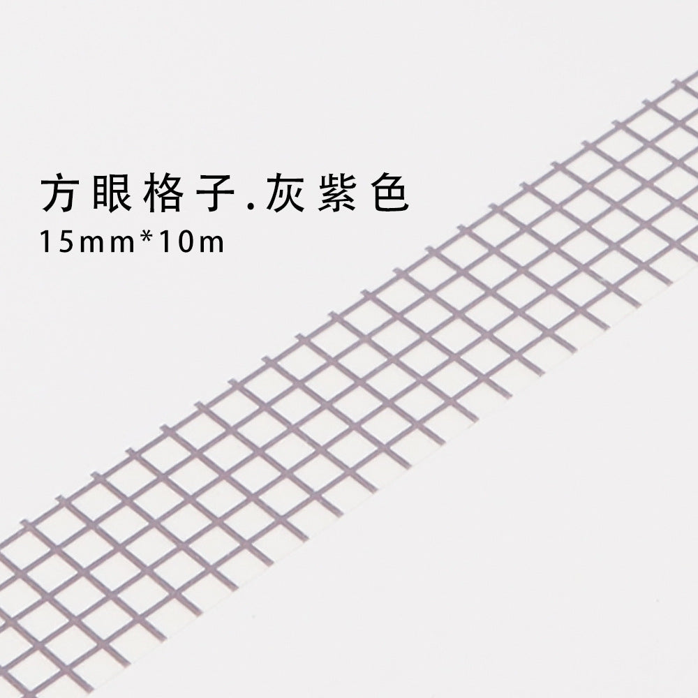 10m Plaid Sticker Basic Hand Account Paper Tape