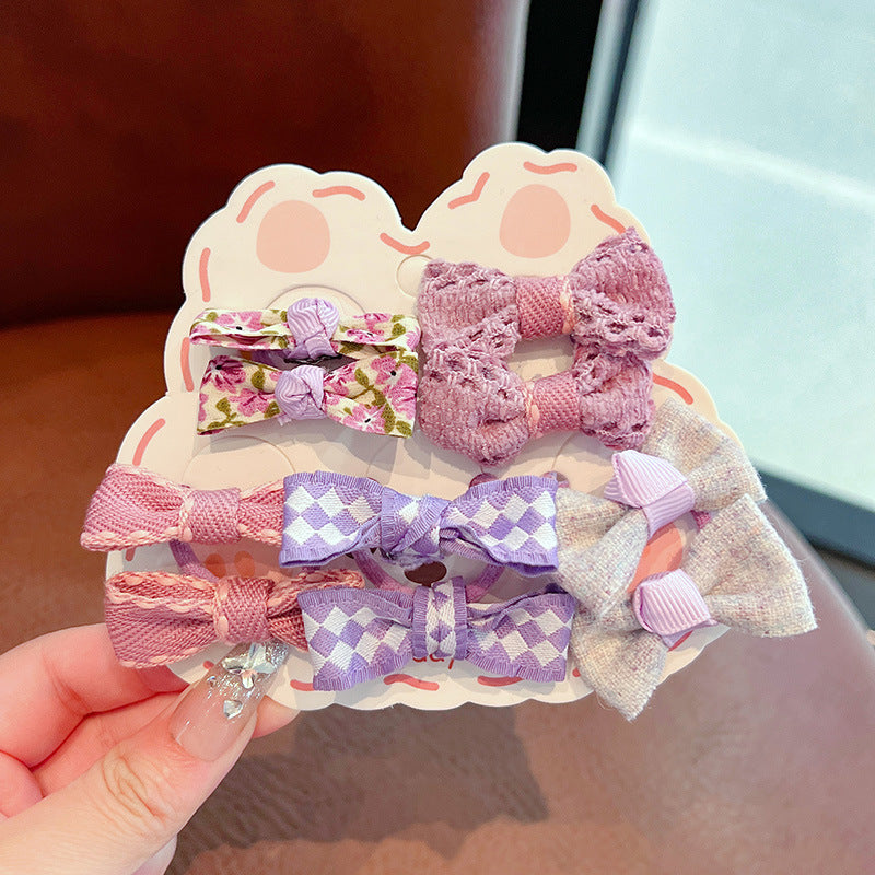 Kids Girls Cute Sweet Bow Hair Rings